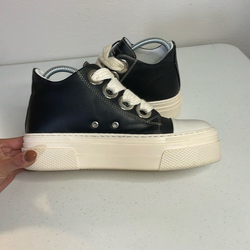 croe (Christian zerotre) Calipso 200 Black Cream Laces Chunky platform Size 39 - Picture 7 of 11